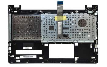 Teclado incl. topcase DE (alemán) negro/plateado original para Asus A56CA