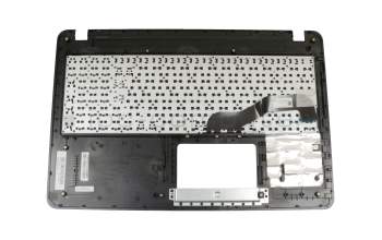 Teclado incl. topcase DE (alemán) negro/plateado original para Asus VivoBook F540NA