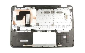 Teclado incl. topcase DE (alemán) negro/plateado original para Asus VivoBook Flip 12 TP203MAH