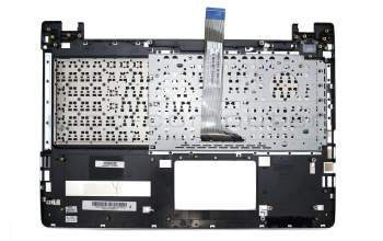 Teclado incl. topcase DE (alemán) negro/plateado original para Asus VivoBook S550CA