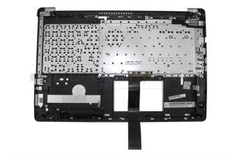 Teclado incl. topcase DE (alemán) negro/plateado original para Asus VivoBook S551LB
