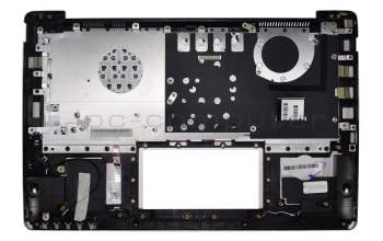Teclado incl. topcase DE (alemán) negro/plateado original para Asus VivoBook X202E