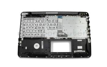 Teclado incl. topcase DE (alemán) negro/plateado original para Asus X555UB