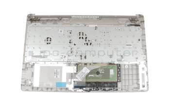 Teclado incl. topcase DE (alemán) negro/plateado original para HP 255 G7 SP
