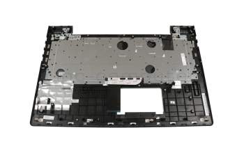 Teclado incl. topcase DE (alemán) negro/plateado original para Lenovo IdeaPad 700-17ISK (80RV)
