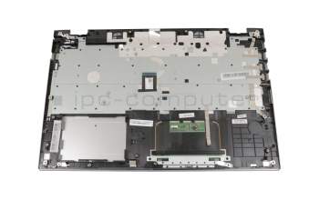 Teclado incl. topcase DE (alemán) negro/plateado original para Medion Akoya S6625 (F15KGR)