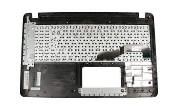 Teclado incl. topcase DE (alemán) negro/plateado para bahías ODD original para Asus VivoBook X540NA
