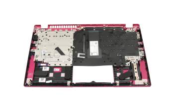 Teclado incl. topcase DE (alemán) negro/rojo con retroiluminacion original para Acer Swift 3 (SF314-511)
