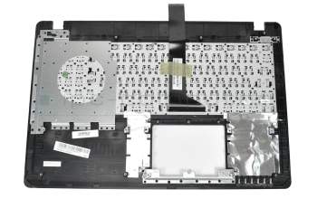 Teclado incl. topcase DE (alemán) negro/rojo original para Asus R510CC