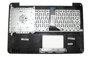 Teclado incl. topcase DE (alemán) negro/rojo original para Asus R556LJ
