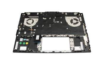 Teclado incl. topcase DE (alemán) negro/transparente/negro con retroiluminacion original para Asus TUF Gaming A15 FA507XU