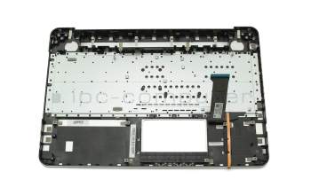 Teclado incl. topcase DE (alemán) plateado/plateado con retroiluminacion original para Asus VivoBook Pro N552VX