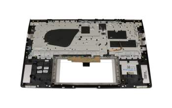 Teclado incl. topcase DE (alemán) plateado/plateado con retroiluminacion original para Asus ZenBook 14 UX434FLC