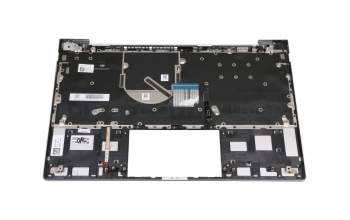 Teclado incl. topcase DE (alemán) plateado/plateado con retroiluminacion original para HP Envy 13-ba1000