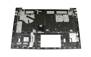 Teclado incl. topcase DE (alemán) plateado/plateado con retroiluminacion original para HP Envy 17-cg1000