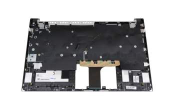 Teclado incl. topcase DE (alemán) plateado/plateado con retroiluminacion original para HP Pavilion 15-eg3000