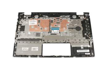 Teclado incl. topcase DE (alemán) plateado/plateado con retroiluminacion original para HP Pavilion x360 14-cd0200