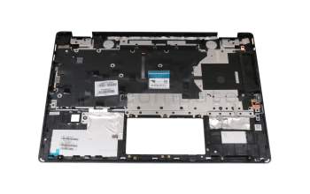 Teclado incl. topcase DE (alemán) plateado/plateado con retroiluminacion original para HP Pavilion x360 14-dh0400