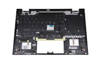 Teclado incl. topcase DE (alemán) plateado/plateado con retroiluminacion original para HP Pavilion x360 14-dw1000