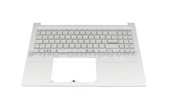 Teclado incl. topcase DE (alemán) plateado/plateado original para Asus VivoBook 16X M1603QA