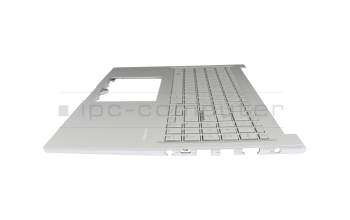 Teclado incl. topcase DE (alemán) plateado/plateado original para Asus VivoBook 16X M1603QA