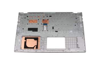 Teclado incl. topcase DE (alemán) plateado/plateado original para Asus VivoBook 17 F712EA