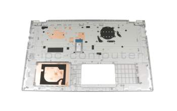 Teclado incl. topcase DE (alemán) plateado/plateado original para Asus VivoBook S17 S712DA