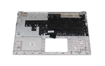 Teclado incl. topcase DE (alemán) plateado/plateado original para HP 14s-fq0000