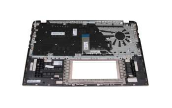 Teclado incl. topcase DE (alemán) plateado/rosa con retroiluminacion original para Asus X532FA