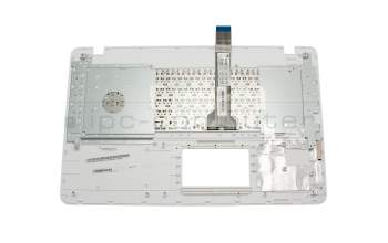 Teclado incl. topcase FR (francés) blanco/blanco original para Asus R752LD