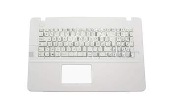 Teclado incl. topcase FR (francés) blanco/blanco original para Asus R752LDV