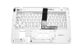 Teclado incl. topcase FR (francés) blanco/blanco original para Asus VivoBook F200CA