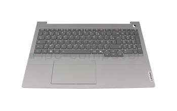 Teclado incl. topcase FR (francés) gris/canaso con retroiluminacion original para Lenovo ThinkBook 16 G8 IAL (21SK)
