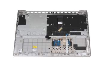 Teclado incl. topcase FR (francés) gris/plateado original para Lenovo IdeaPad 330S-15AST (81F9)