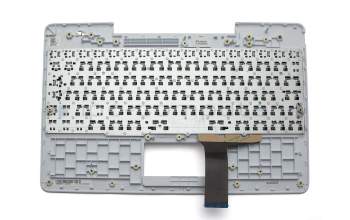 Teclado incl. topcase FR (francés) negro/blanco original para Asus Transformer Book T100TAF