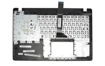 Teclado incl. topcase FR (francés) negro/canaso original para Asus F550CA