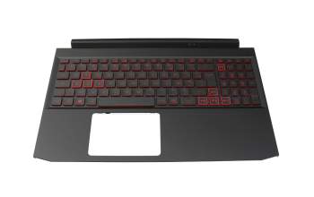 Teclado incl. topcase FR (francés) negro/negro con retroiluminacion original para Acer Nitro 5 (AN515-44)