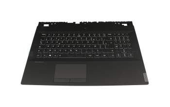 Teclado incl. topcase FR (francés) negro/negro con retroiluminacion original para Lenovo Legion Y540-17IRH-PG0 (81T3)