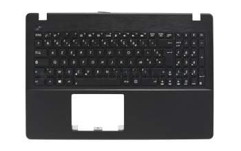 Teclado incl. topcase FR (francés) negro/negro original para Asus X550EA