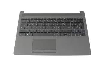 Teclado incl. topcase FR (francés) negro/negro original para HP 255 G7