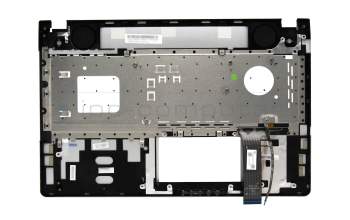 Teclado incl. topcase FR (francés) negro/plateado con retroiluminacion original para Asus N56DY