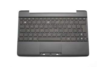 Teclado incl. topcase FR (francés) negro/plateado original para Asus Transformer Book T300LA