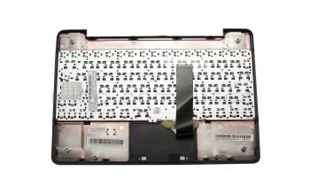 Teclado incl. topcase FR (francés) negro/plateado original para Asus Transformer Book T300LA