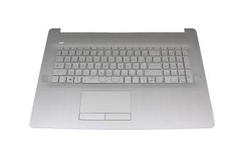 Teclado incl. topcase FR (francés) plateado/plateado (DVD) (PTP) para HP 17-ca2000