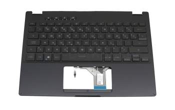 Teclado incl. topcase GR (griego) negro/negro con retroiluminacion original para Asus ROG Flow X13 GV301QC