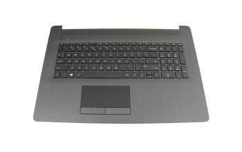 Teclado incl. topcase NL (holandés) negro/plateado original para HP 17-ca1000