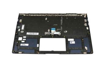Teclado incl. topcase RU (ruso) negro/azul con retroiluminacion original para Asus ZenBook 14 UX433FN