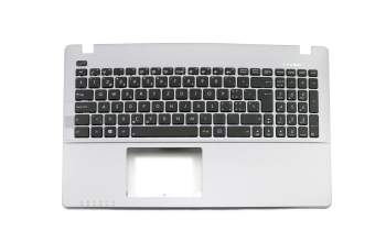 Teclado incl. topcase SF (suiza-francés) negro/canaso original para Asus F550LA