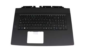 Teclado incl. topcase SF (suiza-francés) negro/negro con retroiluminacion original para Acer Aspire V 17 Nitro (VN7-792G)