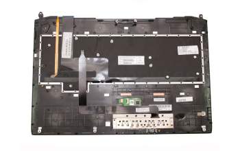 Teclado incl. topcase SF (suiza-francés) negro/negro con retroiluminacion original para Asus ROG G750JH